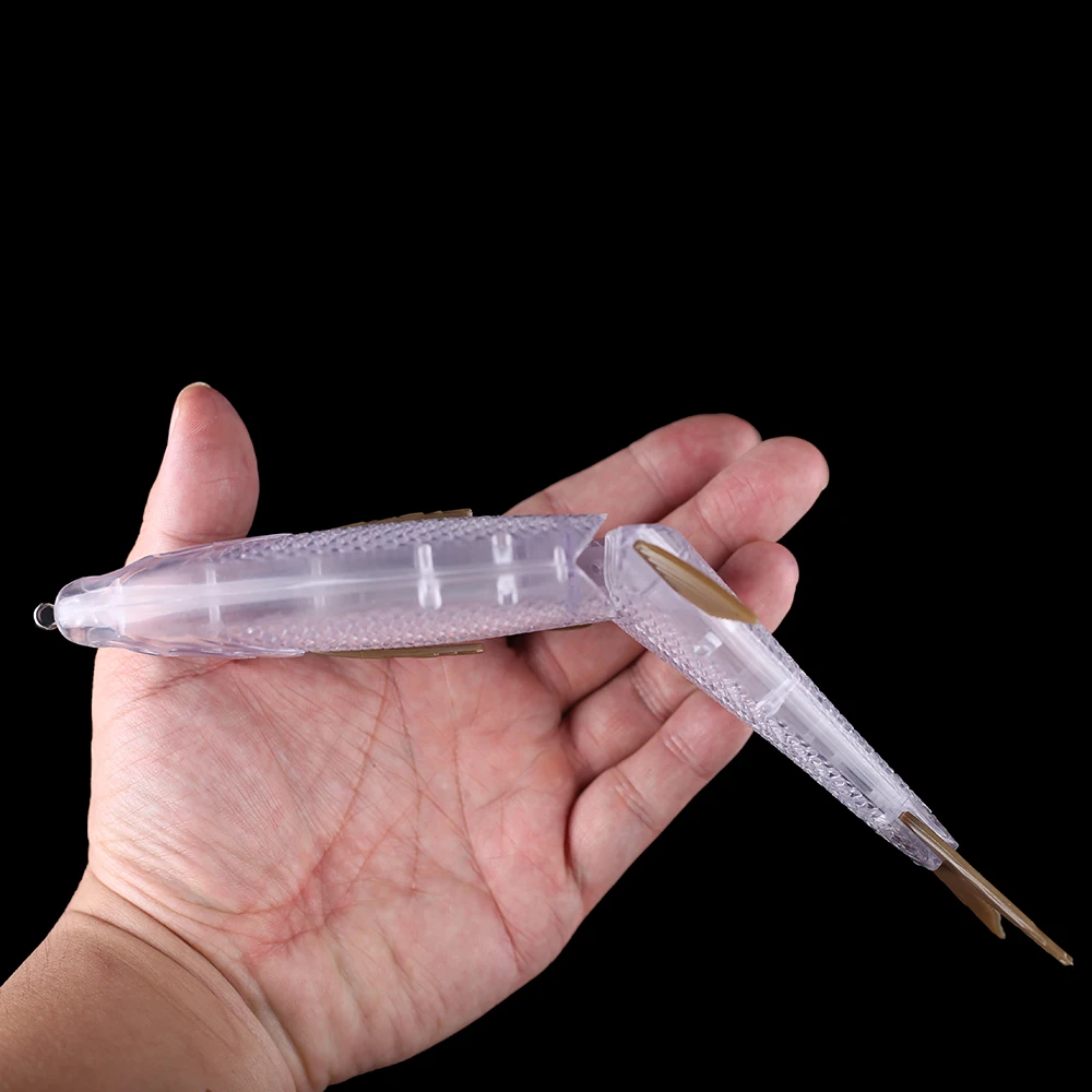 Chan'sHuang-Cebo en blanco sin pintar, señuelo de pesca Artificial, 23cm, 133g, hundimiento, cola suave, 1 unidad - imagen 5