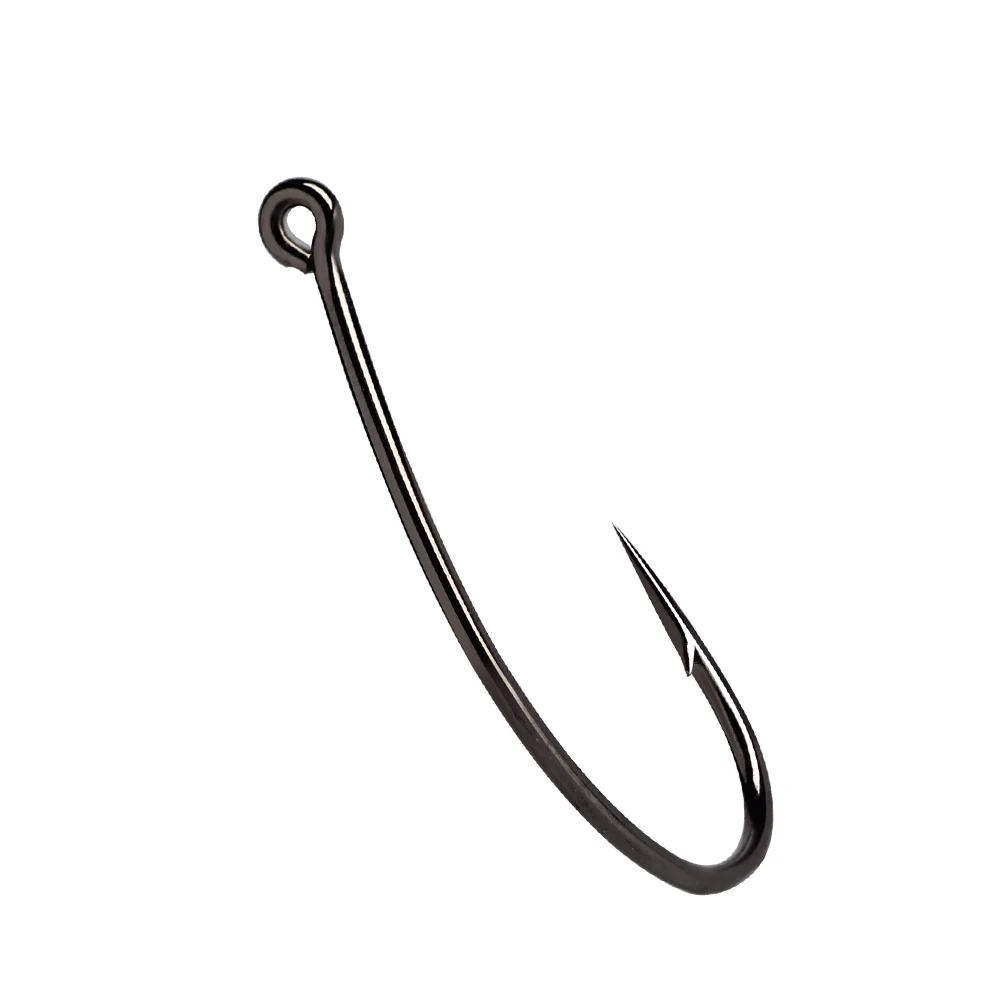 FISH KING-anzuelos de gusano de carbono, señuelo de pesca de lubina, aparejo loco, 30 unids/lote - imagen 5