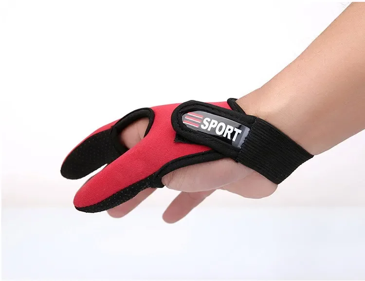 Guantes de pesca anticortes transpirables, 3 uds., guantes de pesca de 2 dedos, guantes anticortes antideslizantes transpirables, accesorios de pesca al aire libre - imagen 3