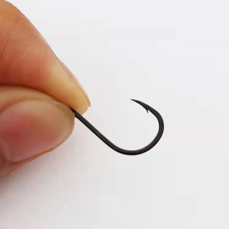 Ganchos japoneses Gamakatsu, anzuelos negros con púas, ISEAMA, de acero al carbono, súper usable, afilados, anticorrosión, para carpa Hoo - imagen 2