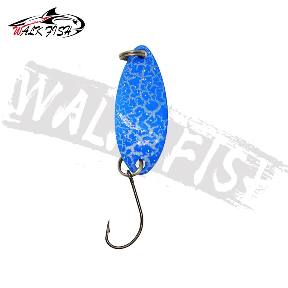 WALK FISH-señuelo de pesca de Metal, cebo giratorio, cuchara, 1 piezas, 3g, Japón, trucha, Lucio, wobbler - imagen 3
