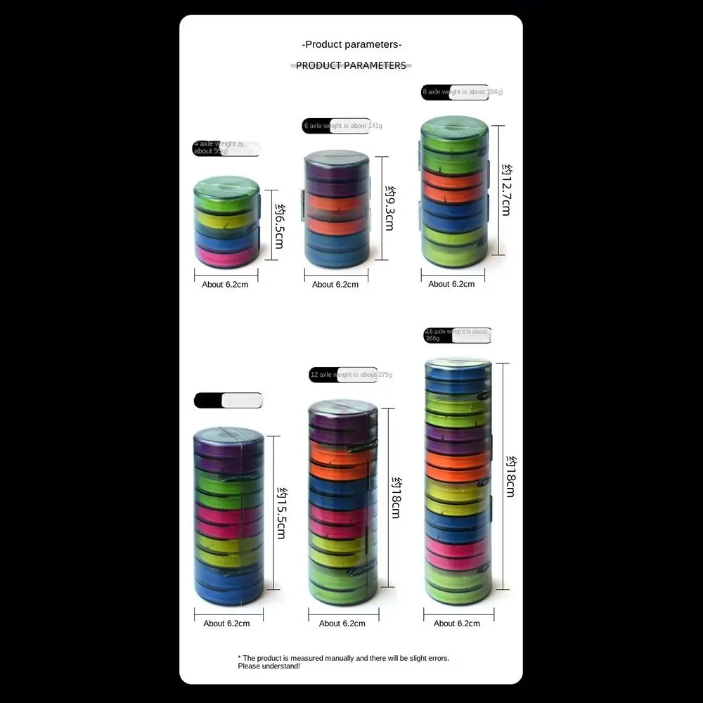 Caja de línea principal de pesca con husillo 4-16, carrete principal de silicona, eje de sedal de pesca de arcoíris, gancho de señuelo de pesca, tabla de bobinado - imagen 2