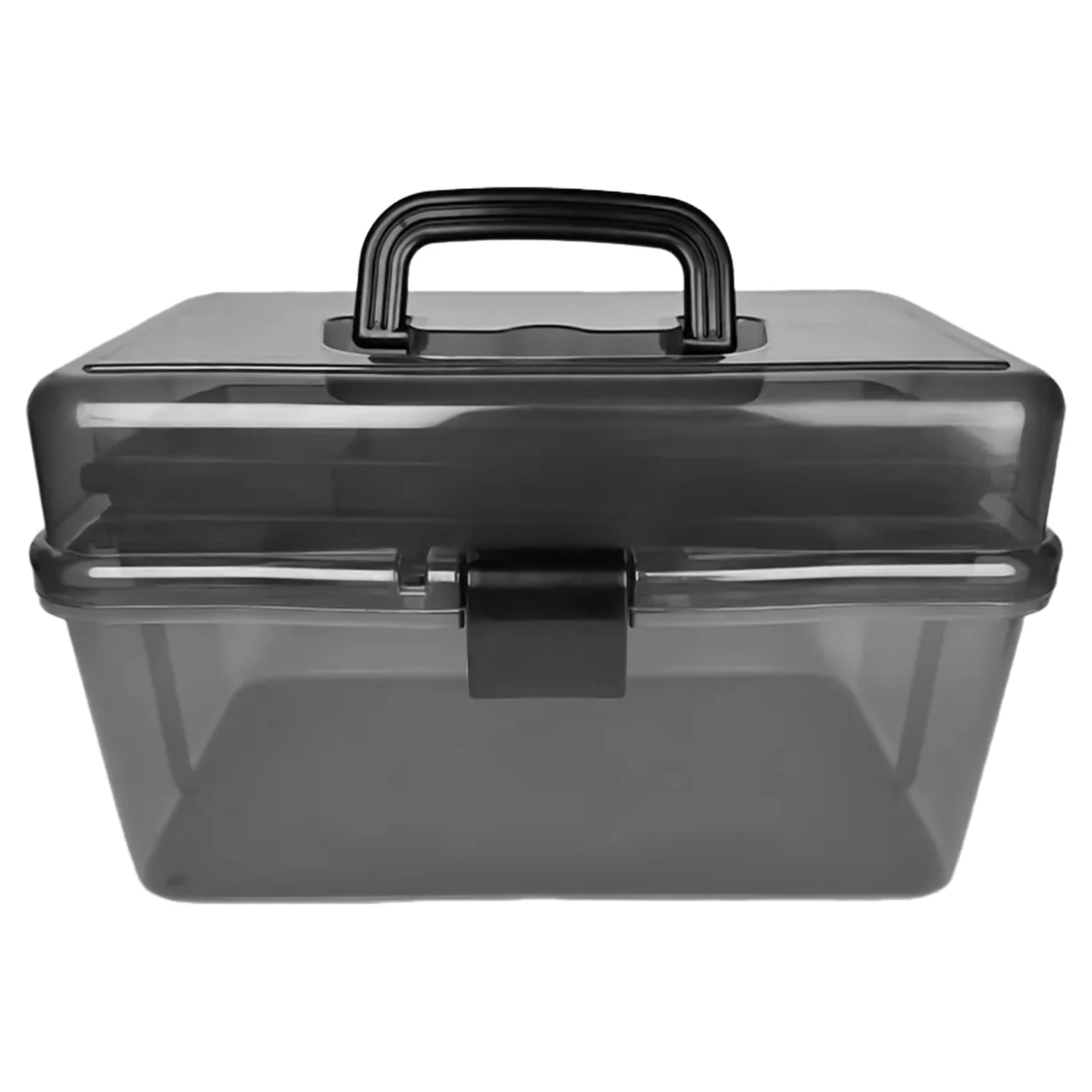Caja de aparejos de pesca de 3 capas, caja de almacenamiento de pesca portátil de gran capacidad para anzuelos de cebo, bolsa de pesca transparente visible - imagen 5