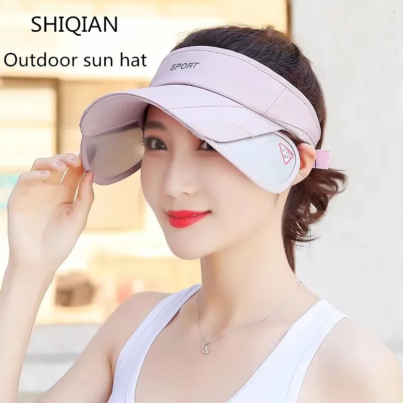 Nuevo sombrero deportivo de ocio para deportes al aire libre de verano para hombres, pesca, senderismo, escalada de montaña, sombrero para el sol extraíble ensanchado para mujeres - imagen 4