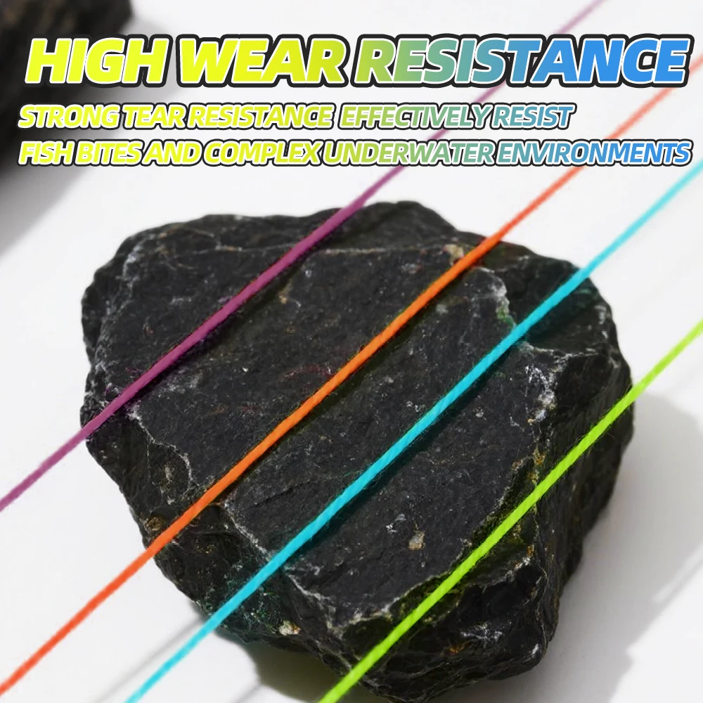 ROLLFISH Línea de pesca trenzada de PE de 8 hebras 300 m-Resistente 70-160 LB, cambio de color cada 10 m para juegos grandes, agua salada, en alta mar, - imagen 2