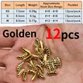 12Pcs golden