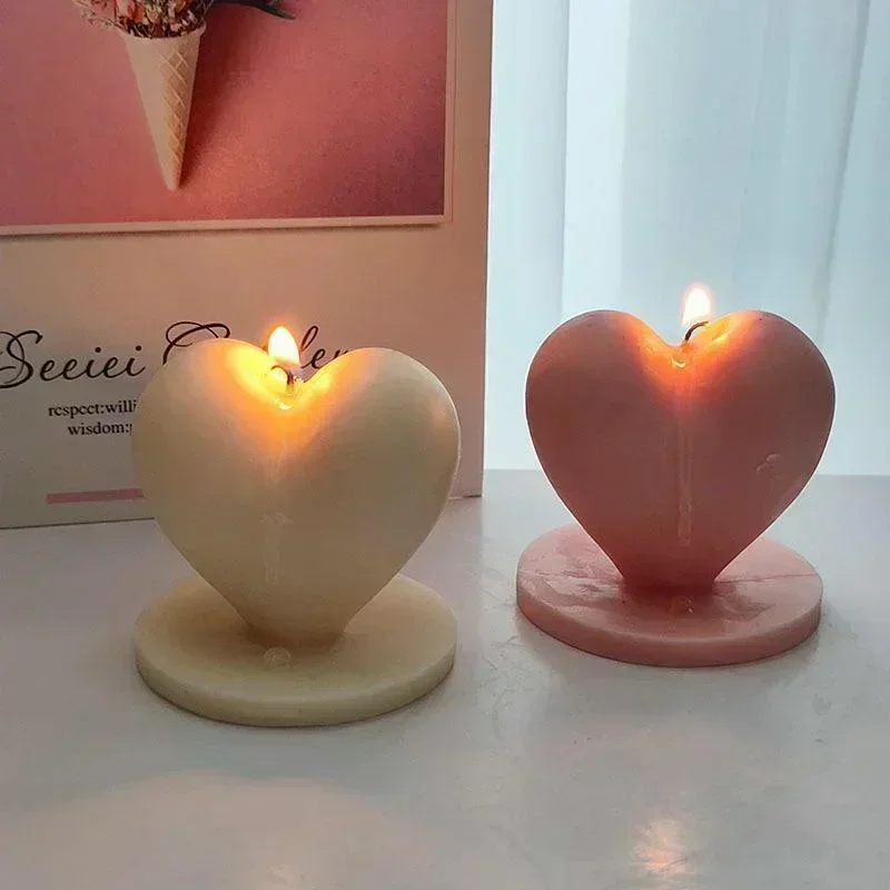 Molde Silicona 3D Corazón para Velas y Jabón - Regalo San Valentín - imagen 2
