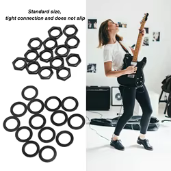 Rosca Hembra M9 ​   Arandela de tuerca Jack para guitarra ​ ​ Kit de sujeción negro/plateado/oro ​ ​ Fijación de instrumentos ​ ​ Piezas de repuesto