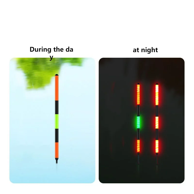Flotador de pesca luminoso de Boutique, flotador electrónico Vertical de alta sensibilidad, día y noche, doble uso, alarma de mordida de pescado - imagen 5