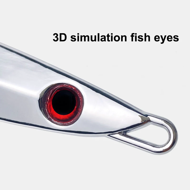Vista lateral del señuelo jigging T-bait BURLE