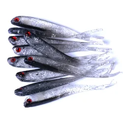 Señuelo suave de silicona, cebo de gusano Artificial Isca, Wobblers, carpa, Swimbait, aparejos de lubina, 2g, 4g, 7g, 5 unidades por lote