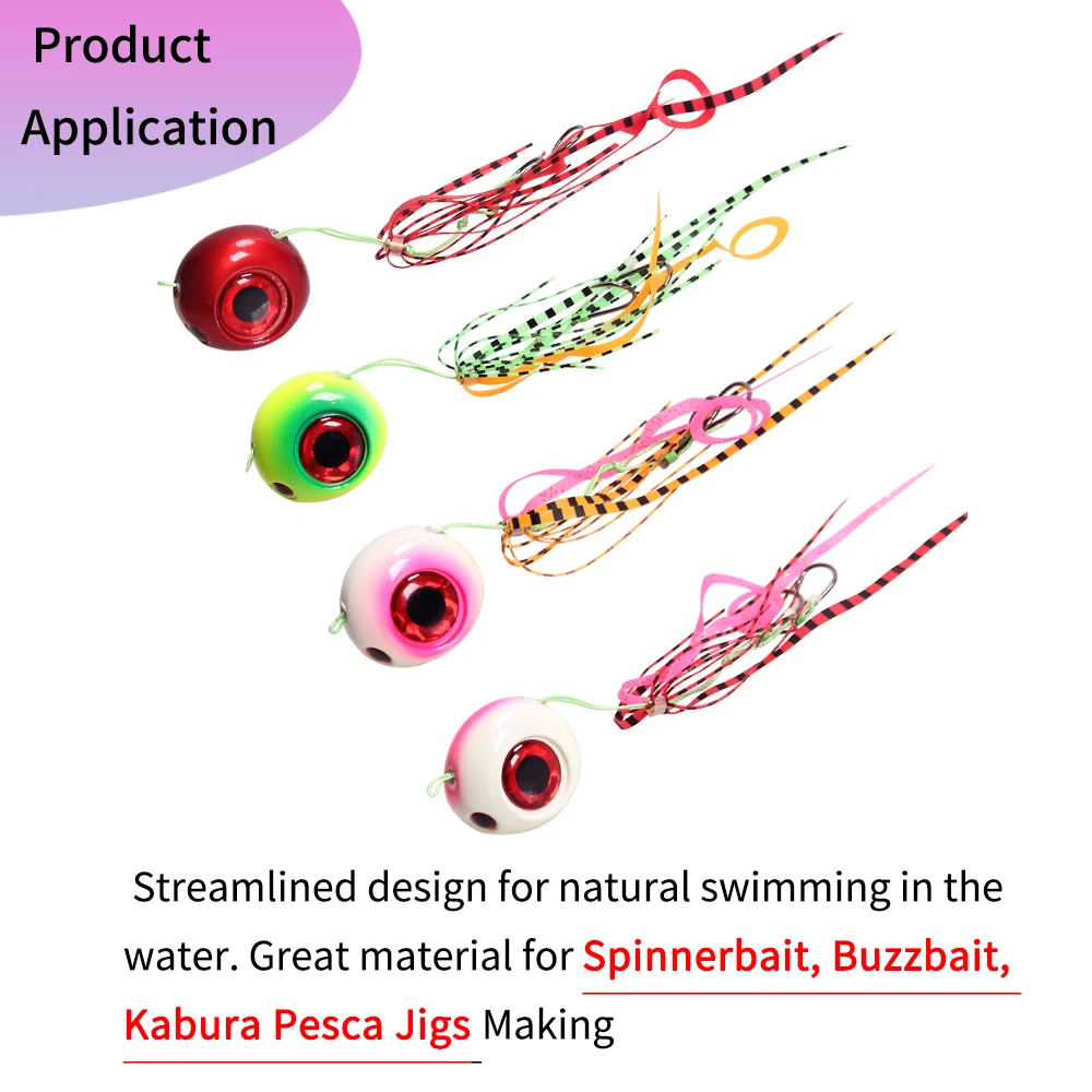 ELLLV-falda de silicona de varios colores, faldas de goma saladas, bricolaje, Madai Jigs, pargo, Material de señuelo de pesca, venta al por mayor - imagen 5