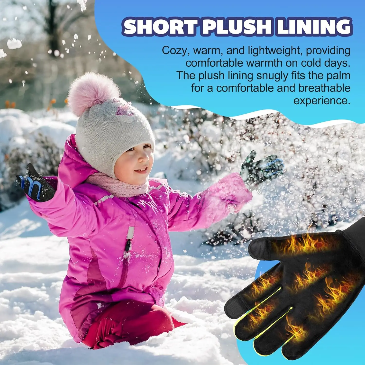 Guantes cálidos de invierno para hombres y mujeres, manoplas gruesas con dedos completos para pantalla táctil, guantes cálidos de felpa cómodos para montar 2026 - imagen 5