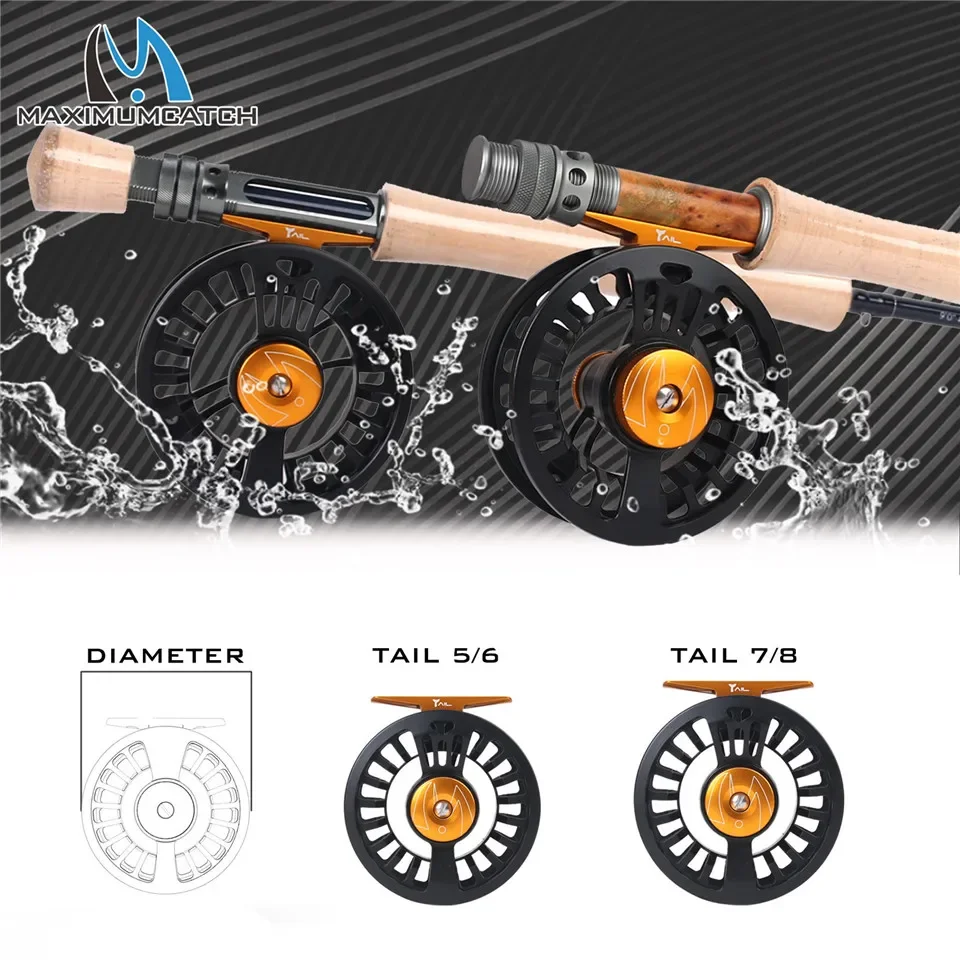 MAXIMUMCATCH Tail Series Carrete de pesca con mosca ultraligero - imagen 3