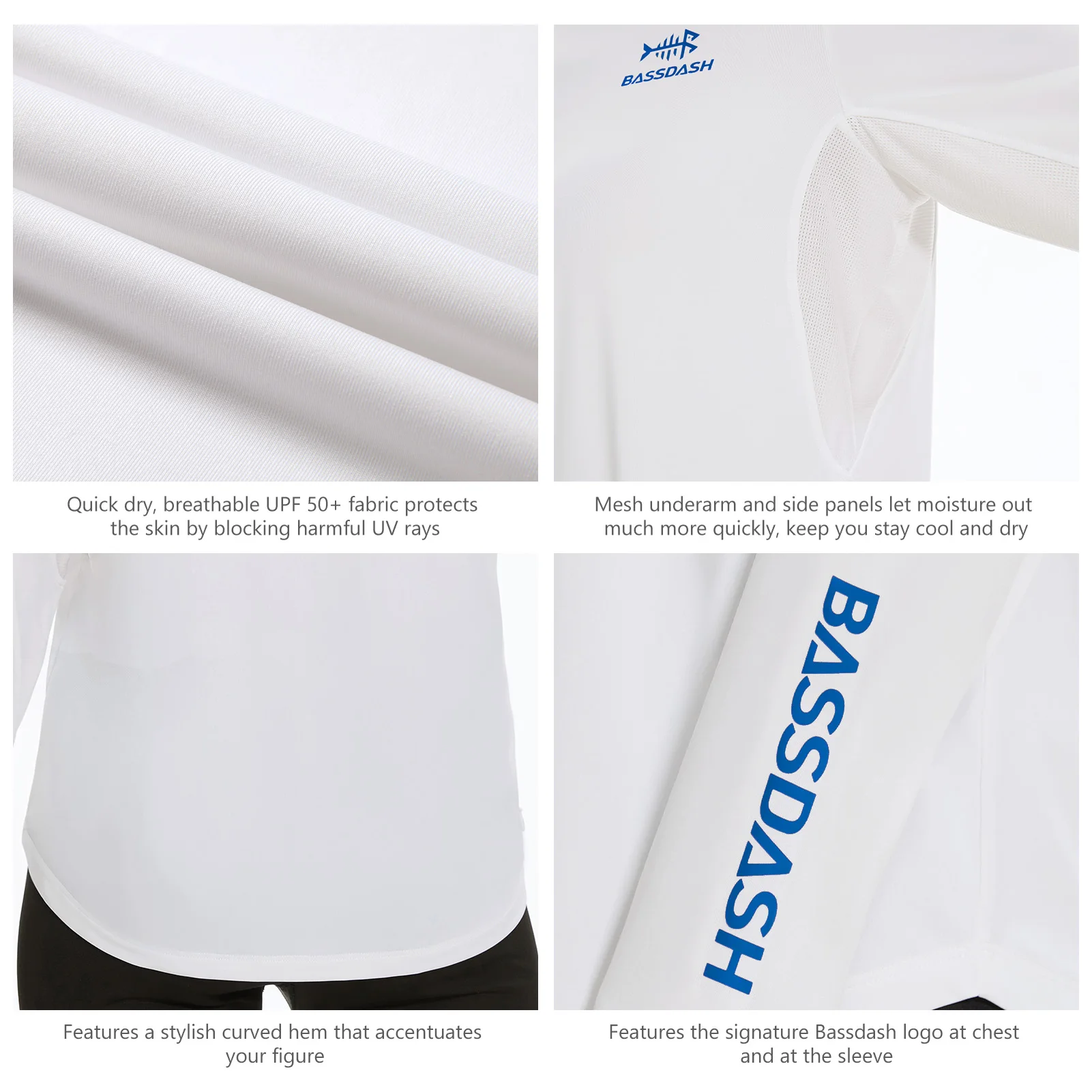 Bassdash FS04W – Camisa de pesca mujer ligera con capucha UPF 50+ - imagen 5
