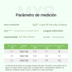 PE Kingdom Micro Fly – Sedal trenzado 4 hebras