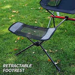 Reposapiés retráctil plegable portátil, Kit de silla de Camping, reclinable, columpio, silla Moon, silla de playa