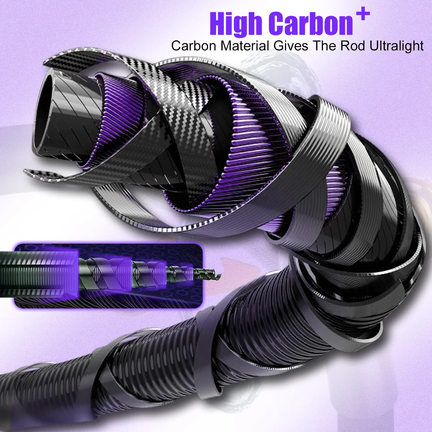 Caña de pescar Sougayilang Baitcasting, señuelo de 2 secciones, arrastre máximo de 1,8/2,1 m, cañas de pescar ligeras de 8kg para agua dulce y salada - imagen 4