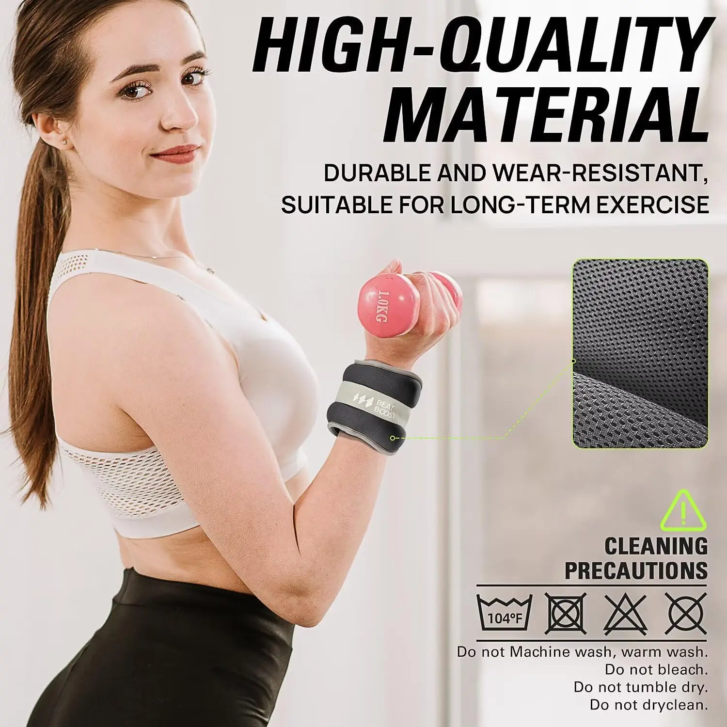 2 uds 0,25/0,5/0,75/1/2kg bolsas de arena para muñeca y tobillo bolsa de arena portátil para entrenamiento físico para Yoga baile correr moldeador de cuerpo - imagen 3