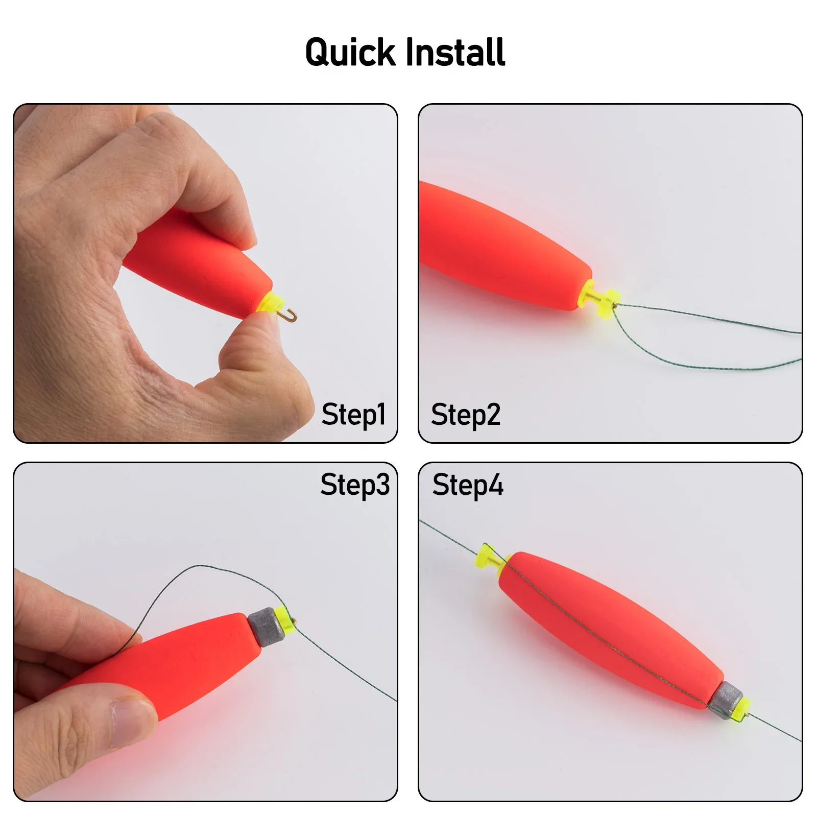 Flotadores de pesca EVA de alta sensibilidad, accesorios de pesca de fundición larga con plomo, lote de 5 unidades - imagen 4