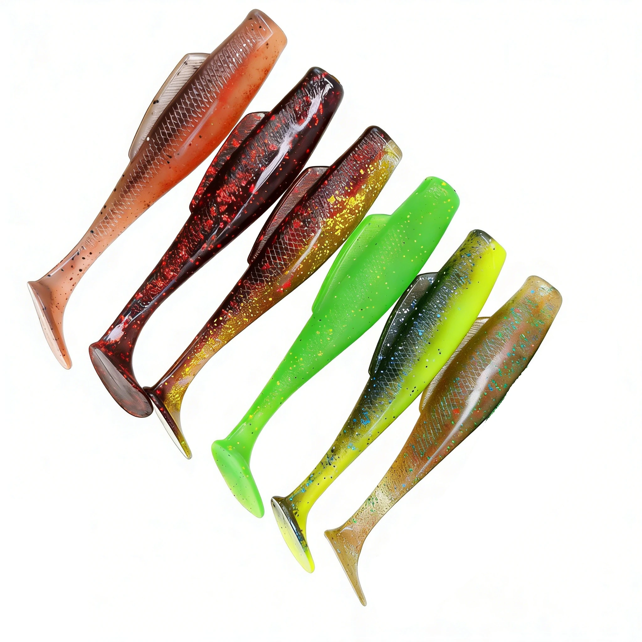 Duoduoyu Swimbait Lubina Wobbler Flotante Cola T TPE - imagen 3