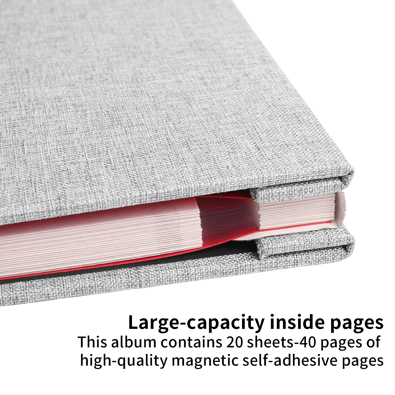 Álbumes de fotos grandes autoadhesivos de 28x27cm para fotos de 4x6, 8x10, álbum de recortes DIY, 40 páginas en blanco con bolígrafo metálico - imagen 5