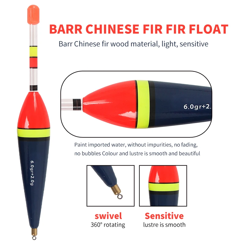 Equipo de pesca, aparejos para pesca gruesa, flotadores para pesca, peso de latón, cola, Bobbers Rock - imagen 4