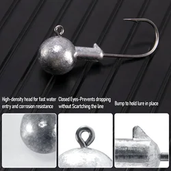 Jig Head plomado con gancho afilado para vinilo Swimbait