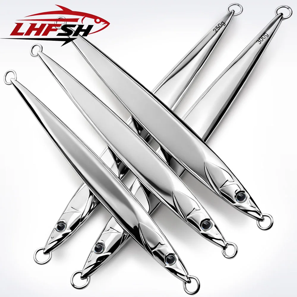 LHFSH Jigs Metálicos con Anzuelos de Acero para Lubina y Trucha