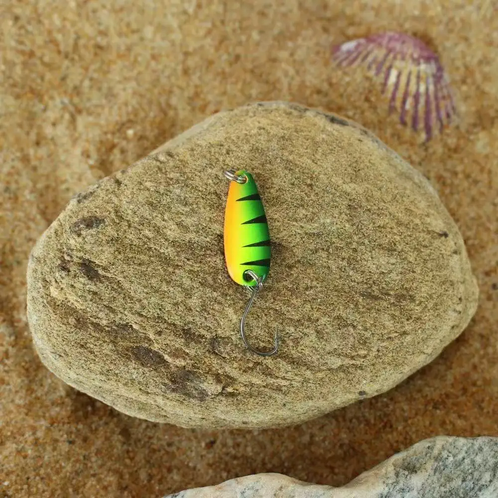 24 Uds 2/2, 5/4g cebo para trucha, cuchara de pesca con lentejuelas, juego de señuelos, cuchara de Metal, señuelo de pesca Wobbler, accesorios de aparejos de Jigging de fundición - imagen 5