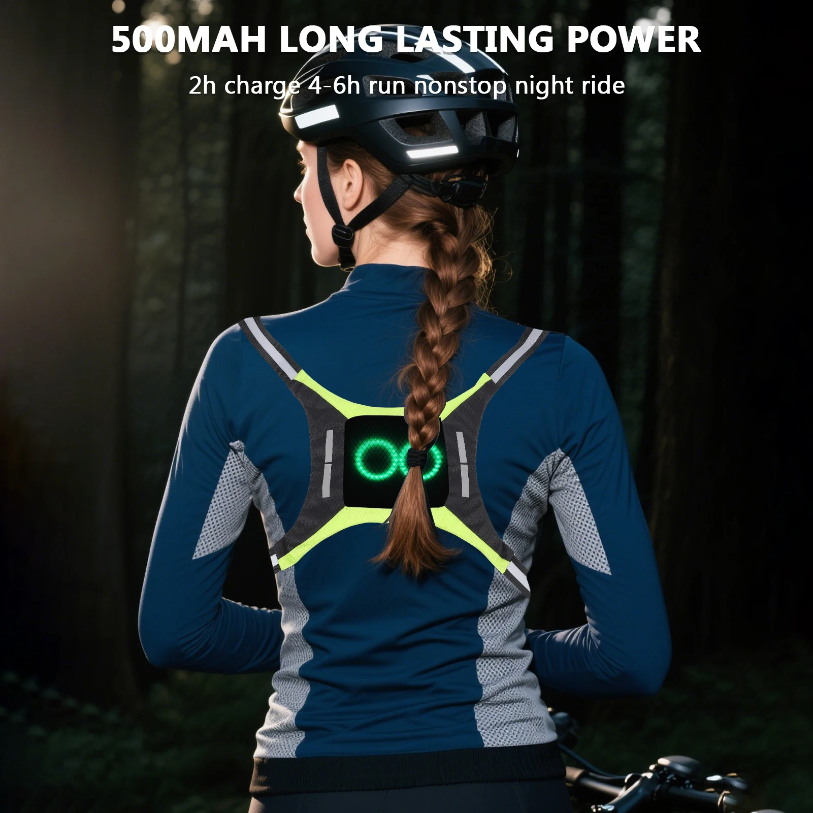 Chaleco LED para correr, chaleco reflectante LED colorido para hombres y mujeres, chaleco reflectante de seguridad para correr de noche para hombres - imagen 3