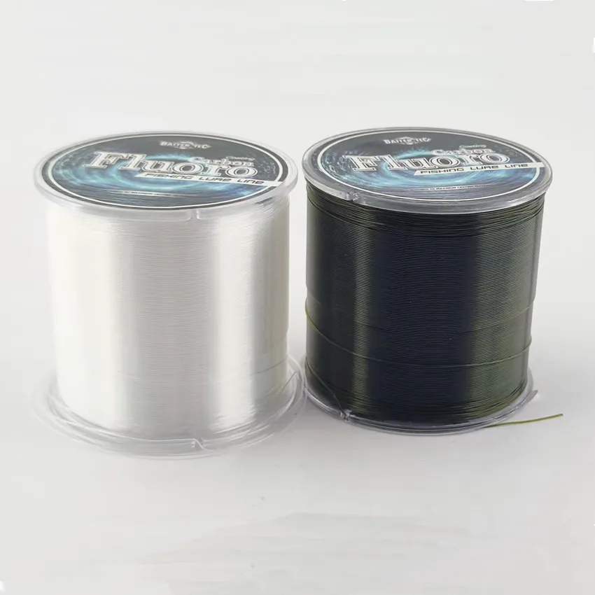 Línea de pesca con revestimiento de fluorocarbono de 500M, línea líder de monofilamento de fibra de carbono de fluoro de 4,13LB-34,32LB, línea de hundimiento para pesca de carpa - imagen 3