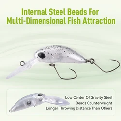 Kingdom Mini Minnow wobbler flotante para pesca de trucha y lucio