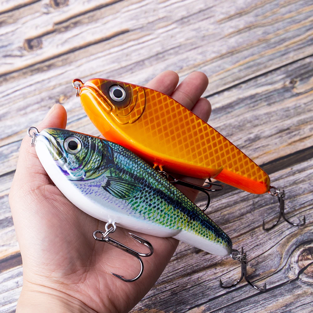 CCLTBA Jerkbait 5 tipos de señuelo de pesca de Lucio Glide Jerk cebo duro Artificial Wobbler hundimiento Jerkbait muskies aparejos de pesca - imagen 5