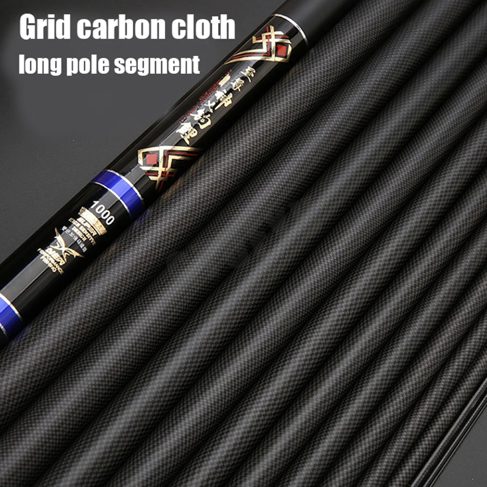 8M-13M Ultralange Hand Pole Koolstofvezel Telescopische Hengel Draagbare Vissen Tenkara Hengel Volledige Kit Hengel Alle Waters - imagen 3