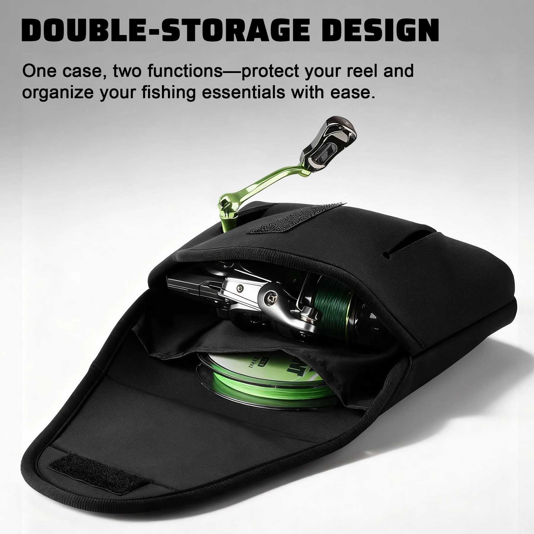 Booms Fishing RC7 bolsa de carretes de pesca de neopreno para carrete de fundición giratoria estuche de almacenamiento cubierta carretes funda protectora - imagen 3