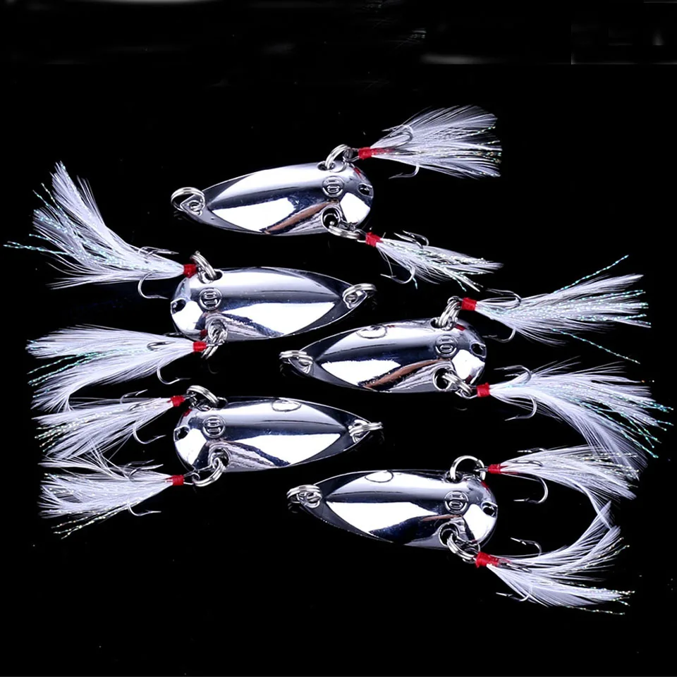 Señuelos giratorios de Metal de 2 piezas, Señuelos de Pesca de trucha, cebo duro, lentejuelas, cebos artificiales, cebos giratorios, aparejos de pesca - imagen 5