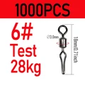 1000pcs size 6