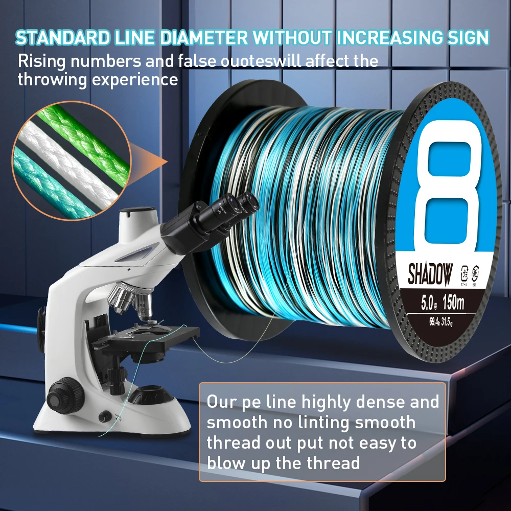 ZUKIBO-tijeras trenzadas gratis, 100M, 500M, 8 12 hebras, hilo de pescar trenzado, multifilamento PE, línea de pesca de agua salada súper fuerte - imagen 5