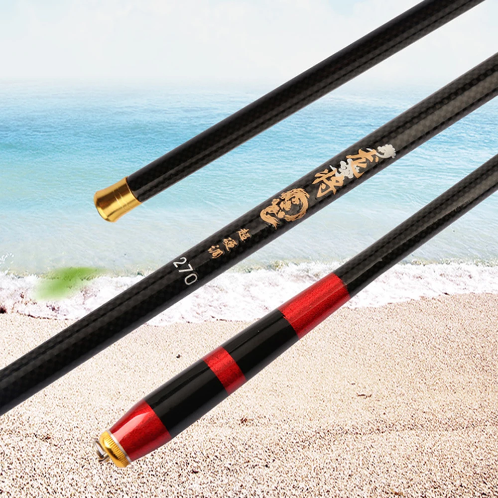 Caña de pescar ultracorta de bolsillo, caña de pescar dura de carbono para piscina, equipo de pesca de carbono, caña de mano - imagen 5