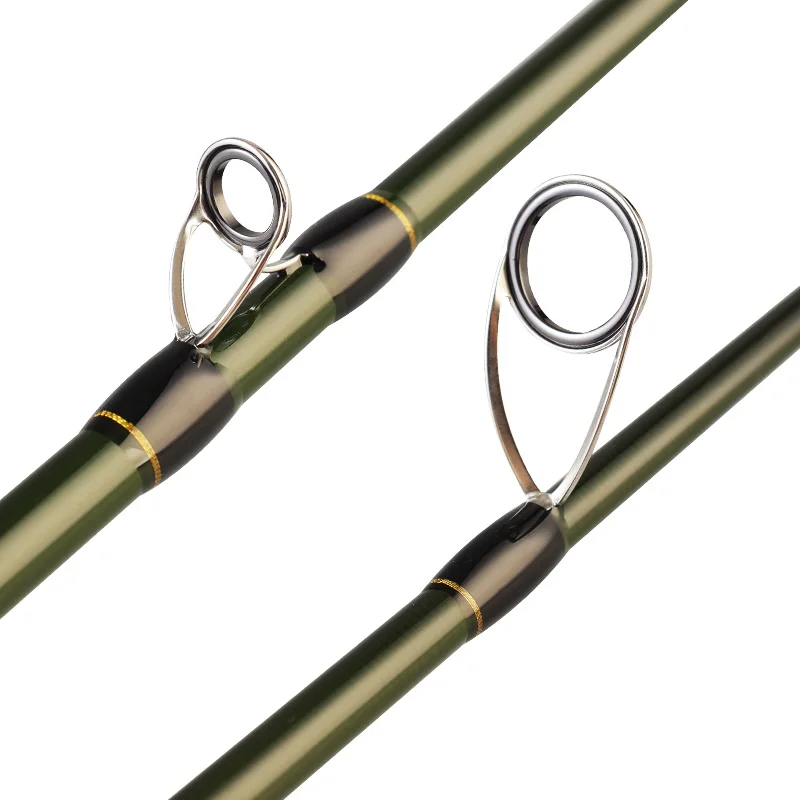 TAIYU 50cm Mini cañas de pescar de viaje 1,8 M 2,1 M 2,4 M fibra de carbono punta M caña de fundición giratoria 4-16LB tirar 4-21g caña de pescar señuelo - imagen 4