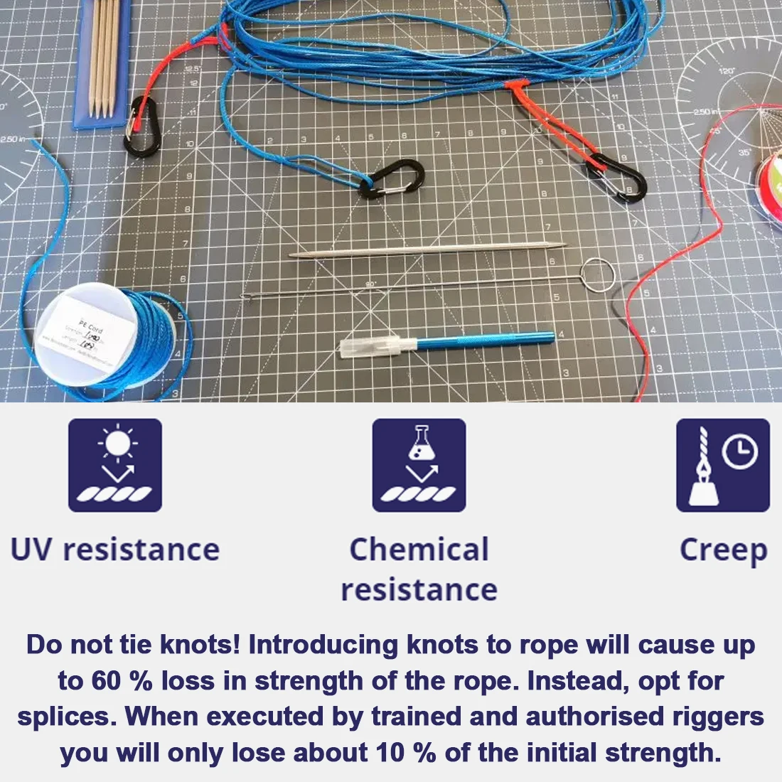 FishTrip-línea de pesca de 45KG ~ 340KG, UHMWPE, cuerda de asistencia de pesca, resistencia a la abrasión, línea de reemplazo de Bajo estiramiento - imagen 5