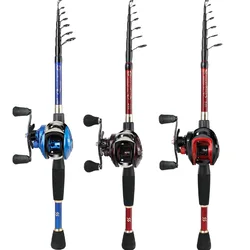 Combo pesca viaje Sougayilan caña 2,4 m y carrete 12+1BB portátil