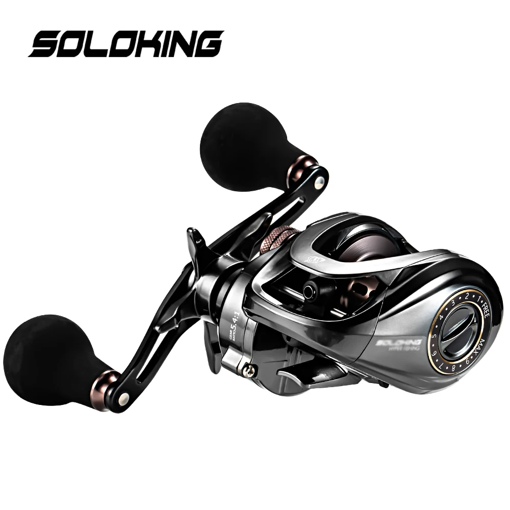 SOLOKING HIAW200 Carrete Baitcasting 11+1BB para mar