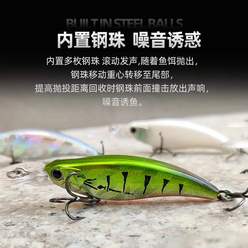 Señuelo minnow hundido - pececillo realista para pesca - imagen 3