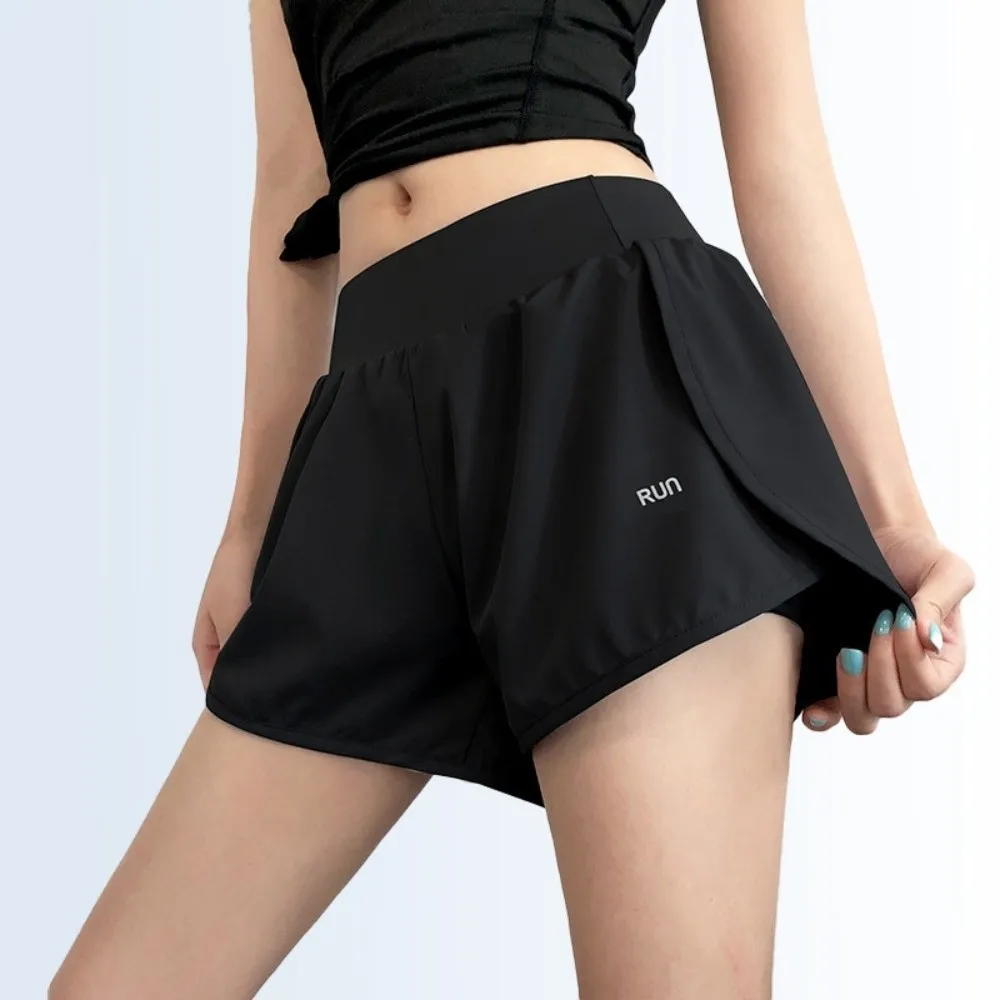 Shorts de Yoga 2 en 1 con Forro Antideslumbrante, Holgados, con Bolsillos Laterales, Shorts Deportivos de Secado Rápido y Transpirables para Mujer - imagen 3