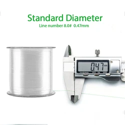 Línea de pesca DNDYUJU de 500M, línea de mosca de 2-35LB, alambre de pesca monofilamento duradero japonés, línea de pesca fuerte de nailon de 0,1mm-0,47mm de diámetro