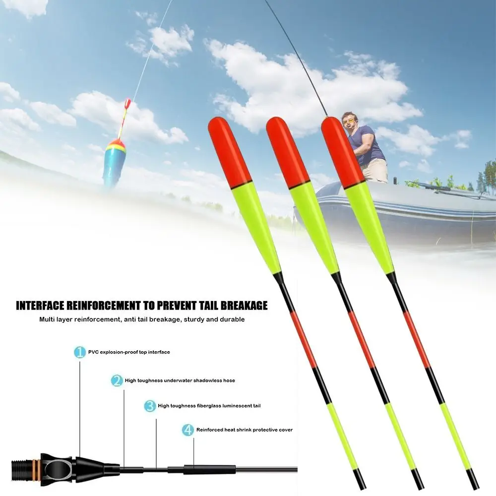 2 uds Super brillante pesca nocturna LED flotador inteligente superior luminoso Ultra sensible flotadores electrónicos boya accesorios de pesca al aire libre - imagen 2