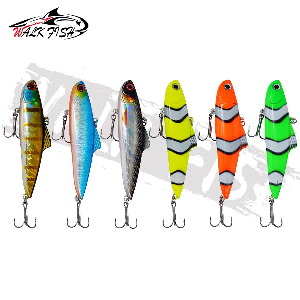 WALK FISH-señuelo de hundimiento VIB, cebo de hielo de invierno, Wobblers para Lucio, lubina, manivela continua, Pesca de fundición larga, vibración de mimbre, 86mm, 20g - imagen 4