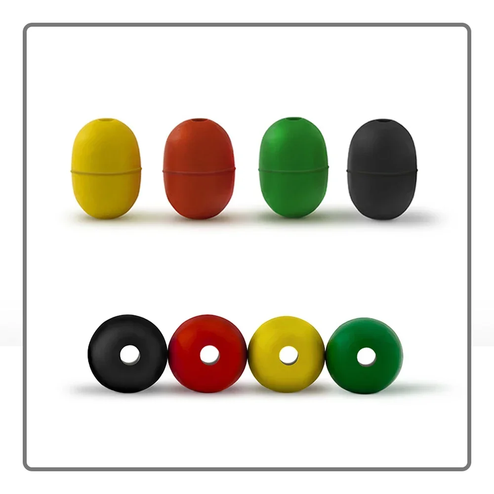 Bolas de bloque Anticolisión de goma suave para pesca en roca, accesorio de protección para Buffer, 100 piezas - imagen 5